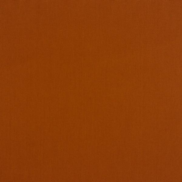 Baumwolle Popeline Uni Cognac